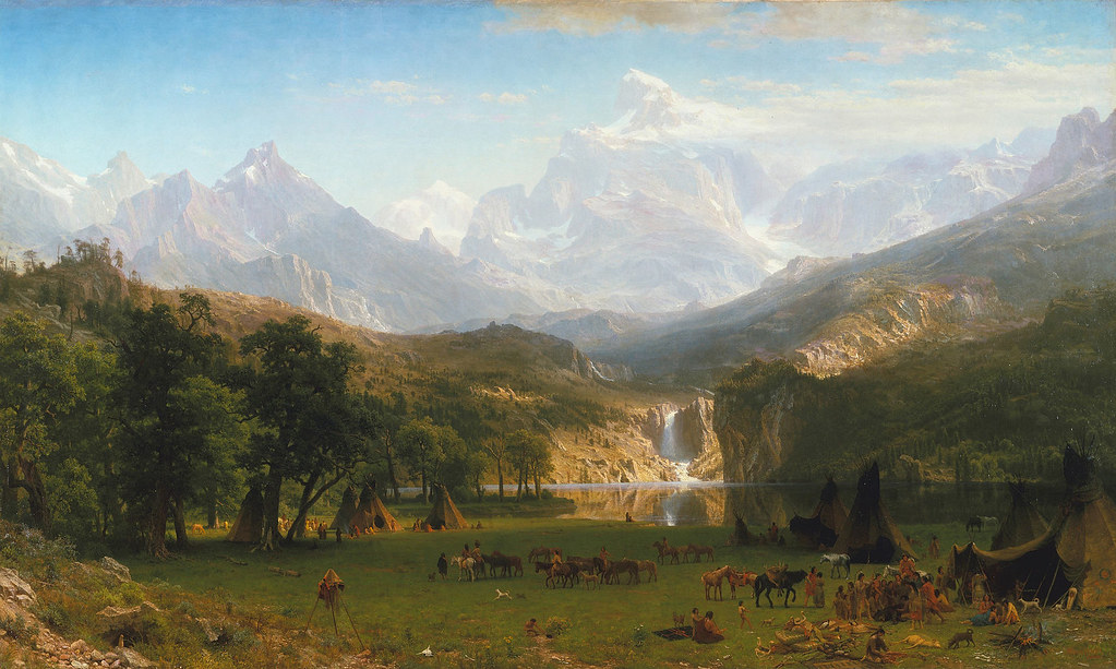 The Rocky Mountains, Lander's Peak by Albert Bierstadt, 1863