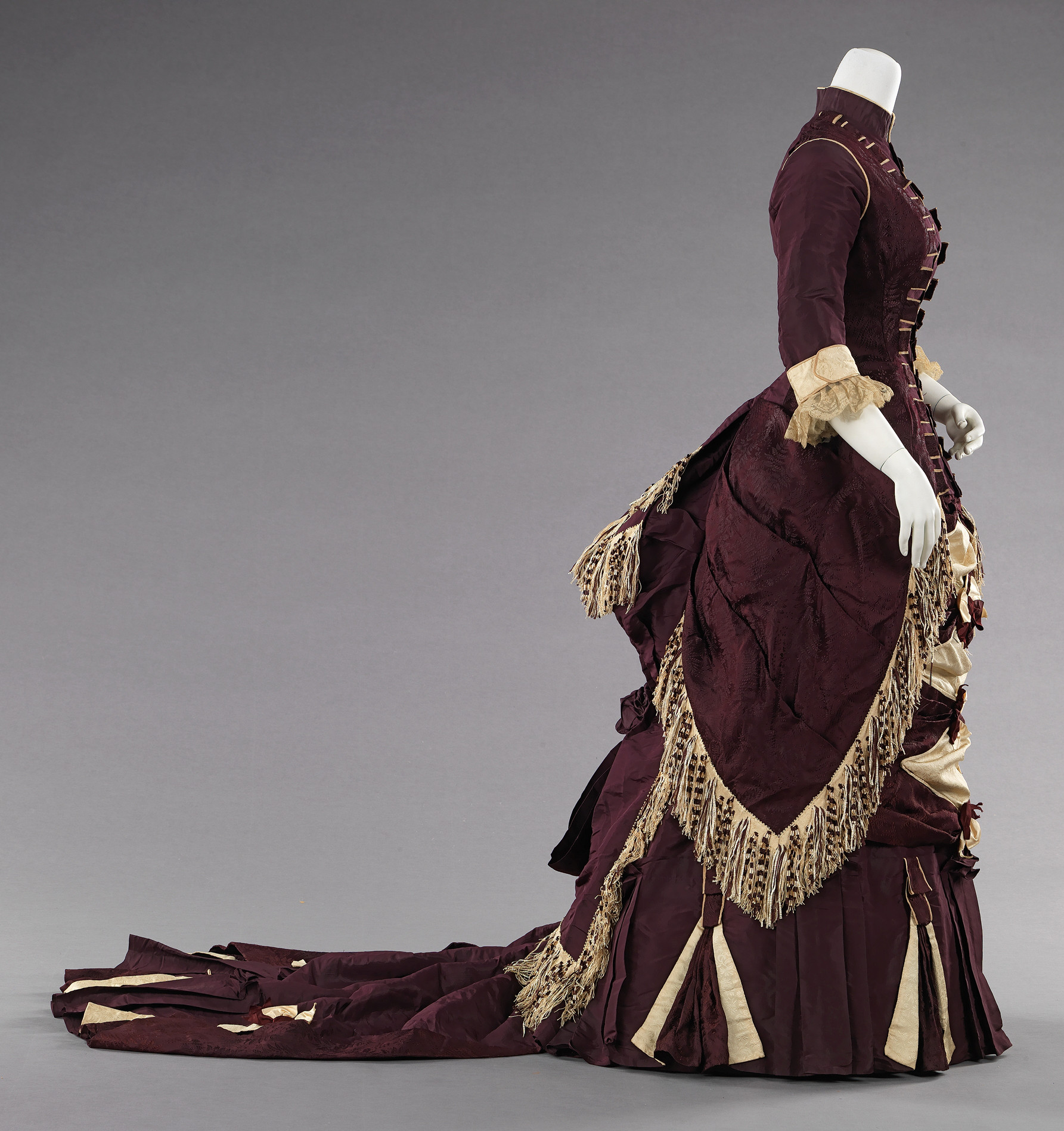 c. 1880. American. Silk, cotton. metmuseum