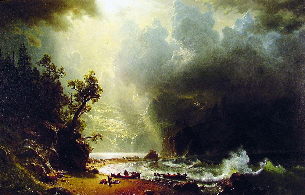 Puget Sound on the Pacific Coast by Albert Bierstadt, 1870