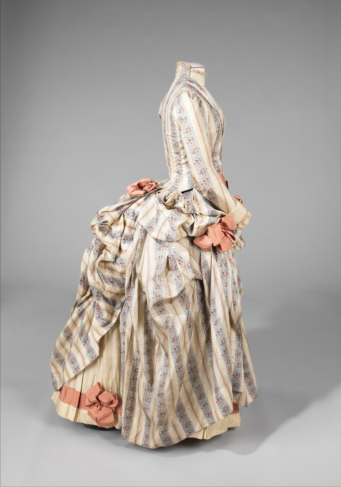 1885. American. Silk, rhinestones, metal. metmuseum