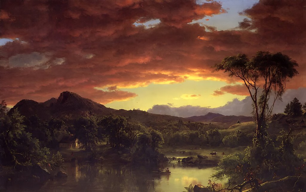 A Country Home by Frederic Edwin Church, 1854