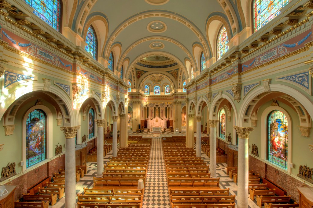 Nave, St. Patrick's Cathedral, Harrisburg Historic District. Credit Bestbudbrian