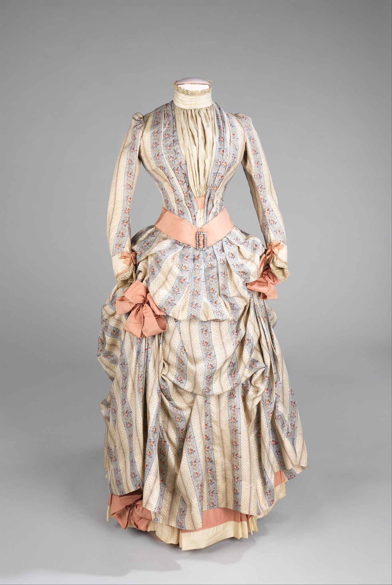 1885. American. Silk, rhinestones, metal. metmuseum