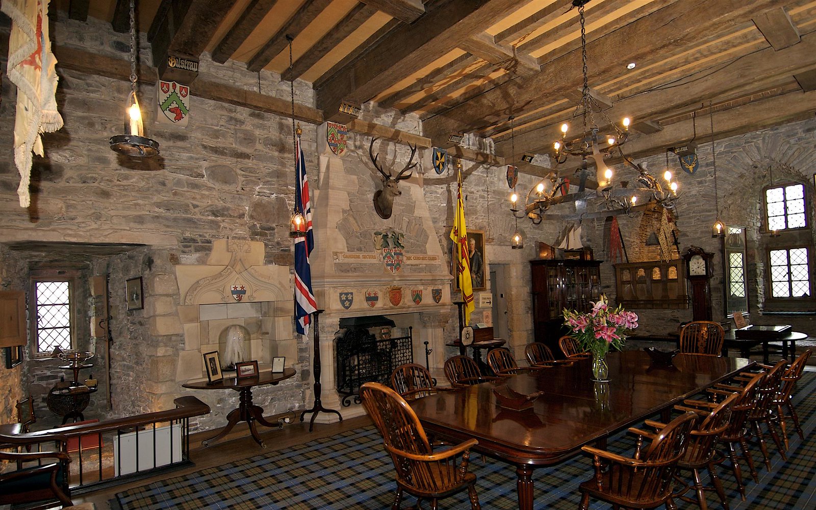 Banquet Hall, Eilean Donan Castle. Credit Bruce MacRae