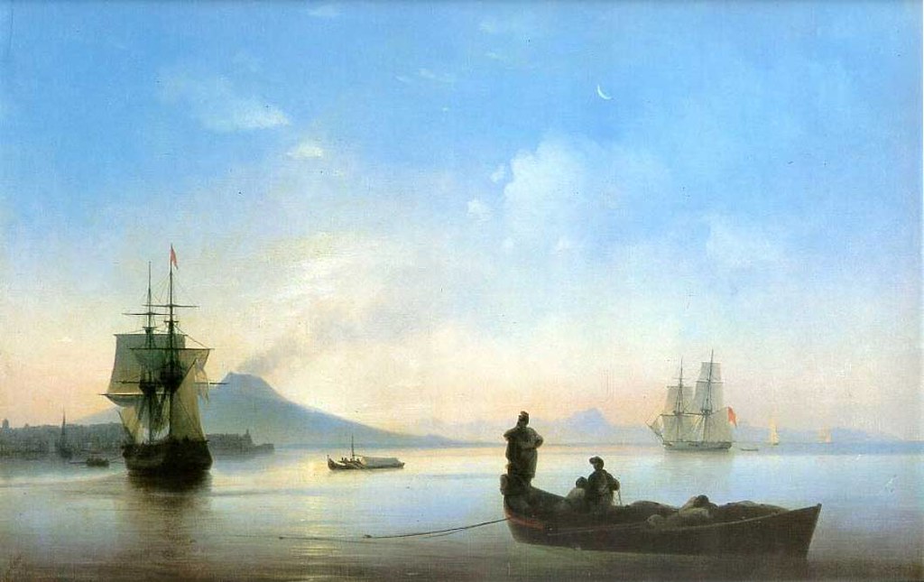 The Bay of Naples in the morning by Ivan Aivazovsky, 1843