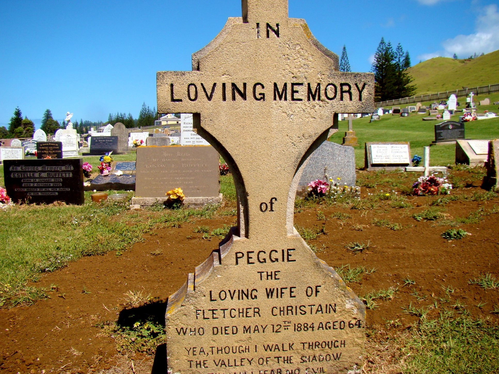 Norfolk Island Cemetery. Image credit Bob Hall