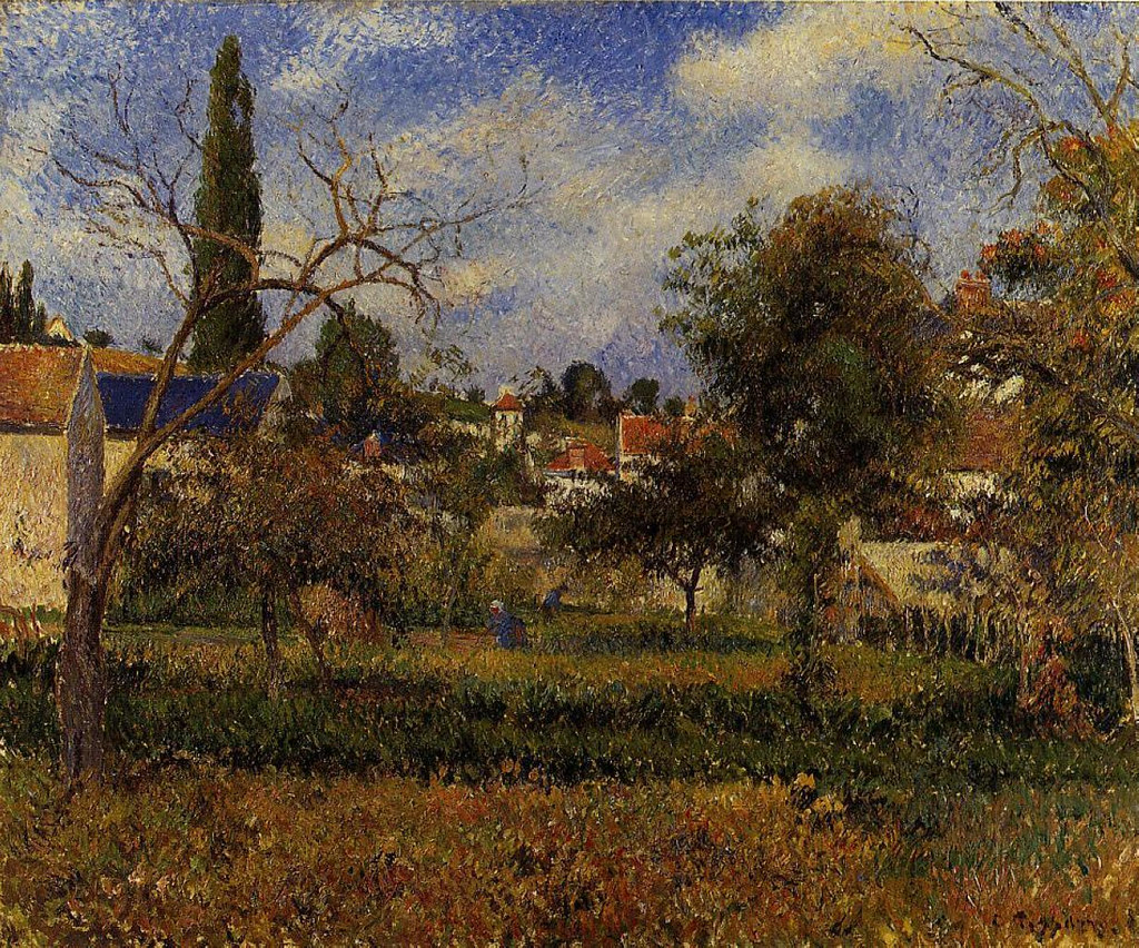 Kitchen Gardens, Pontoise by Camille Pissarro, 1881