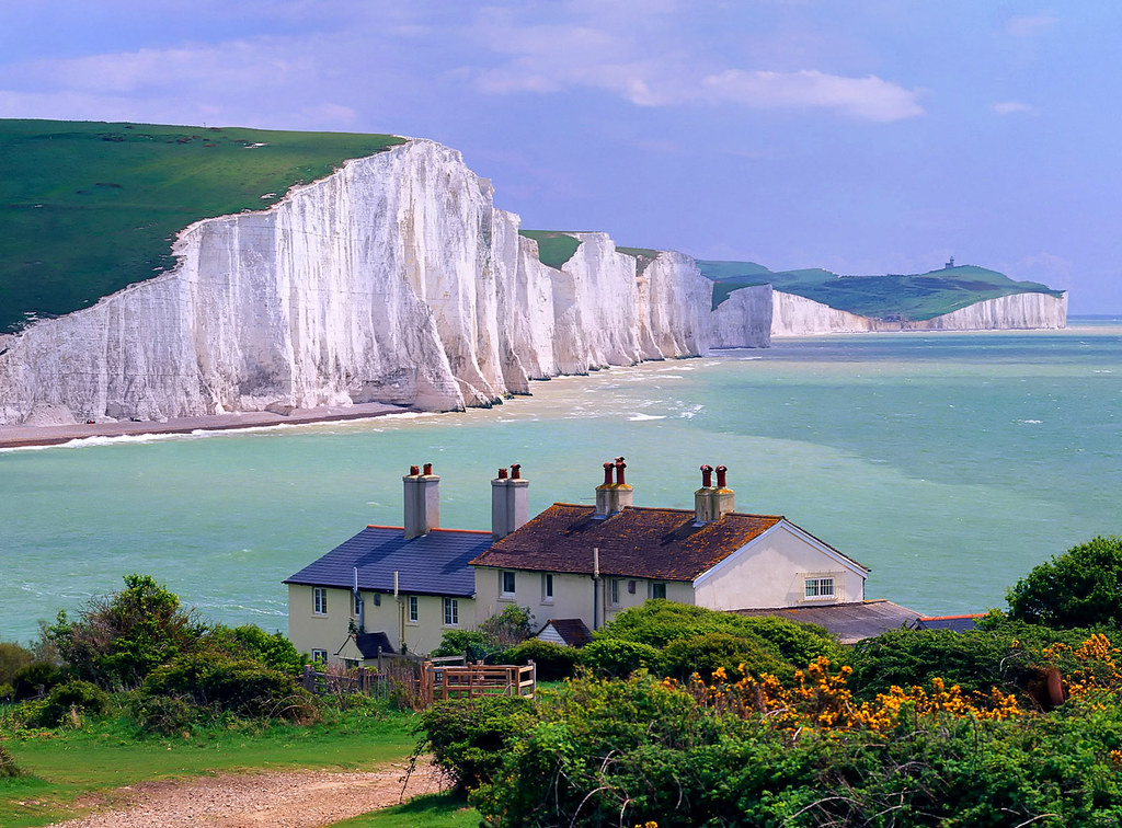 Seven Sisters Cliffs, near Seaford town, East Sussex, England. Photo credit miquitos
