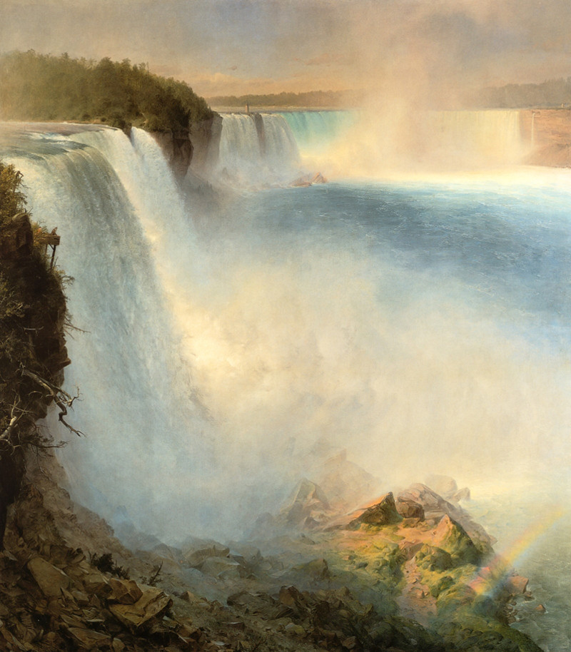 Niagara Falls from the American Side by Frederic Edwin Church, 1867