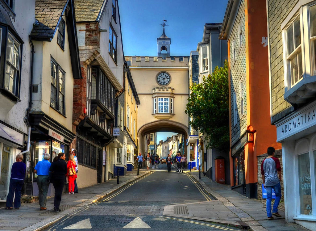 Fore Street, Totnes, Devon. Credit Baz Richardson