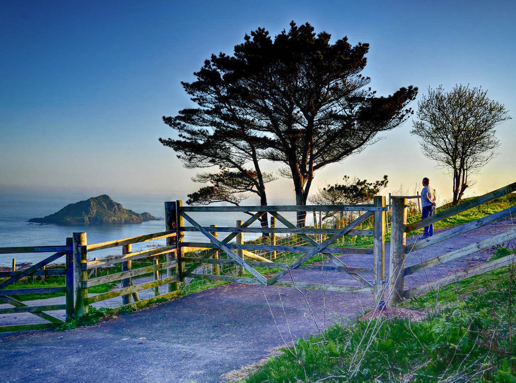 The Great Mewstone at Wembury Point, Devon. Credit Baz Richardson, flickr
