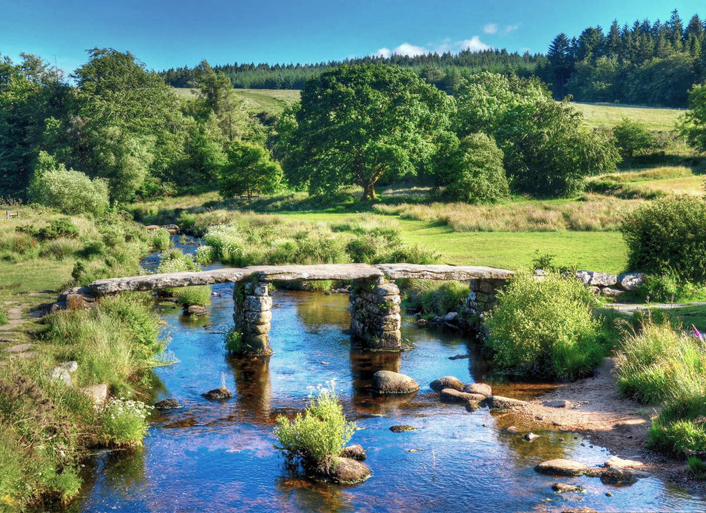 Clapper Bridge on Dartmoor. Credit Baz Richardson, flickr