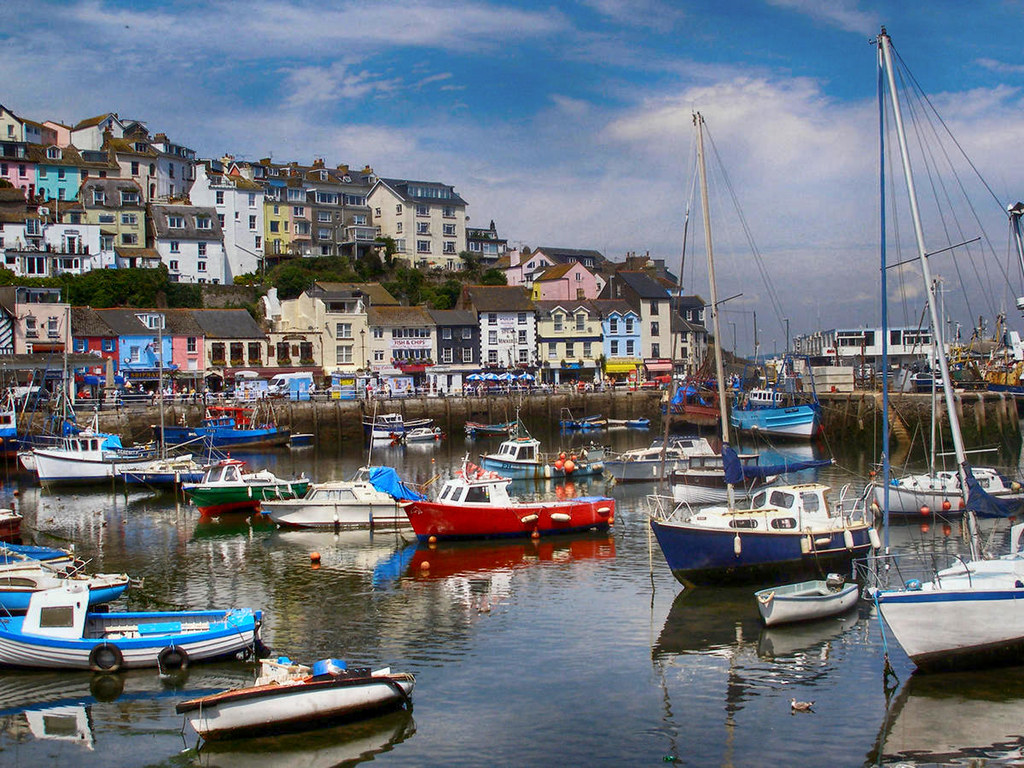 Brixham Harbour from King Street. Credit David Dixon