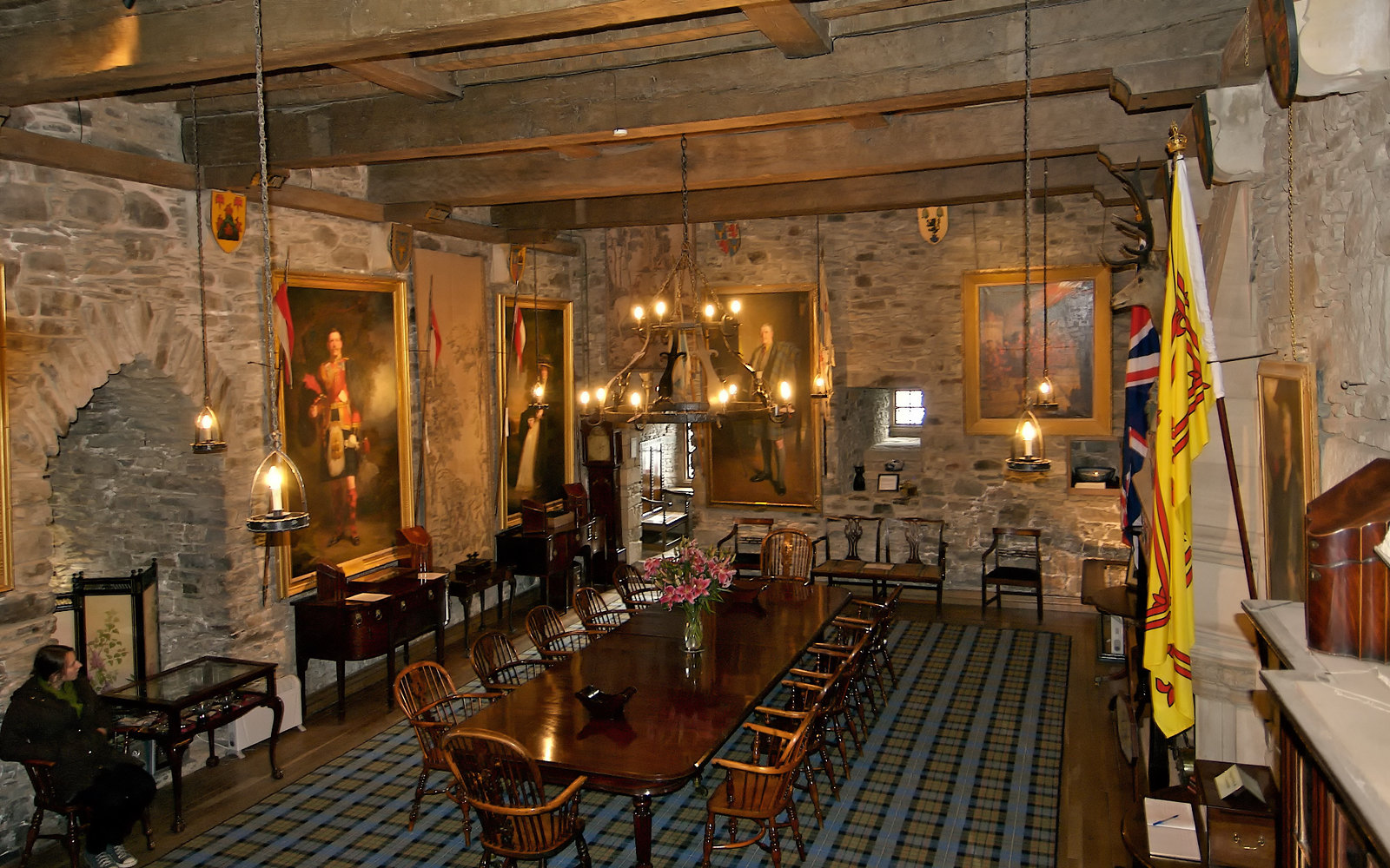 Banquet Hall, Eilean Donan Castle. Credit Bruce MacRae