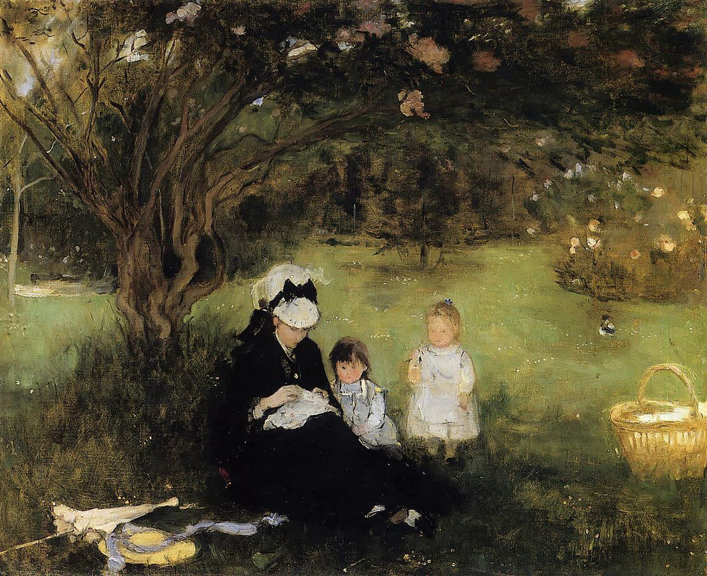 Lilacs at Maurecourt by Berthe Morisot, 1874