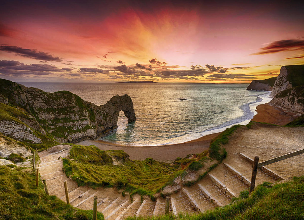 Durdle Door on the Jurassic Coast near Lulworth in Dorset, England. Credit Lies Thru a Lens
