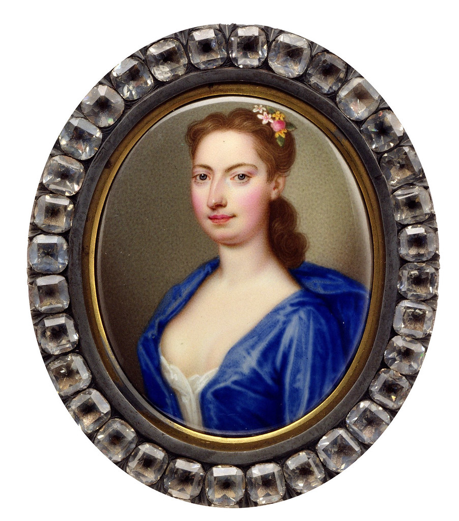 Mrs. Vanderbank by Christian Friedrich Zincke, 1730