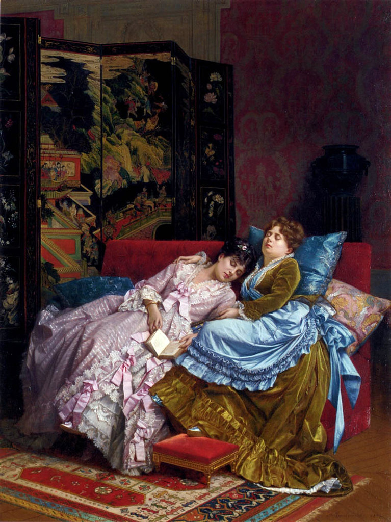 An Afternoon Idyll by Auguste Toulmouche, 1874