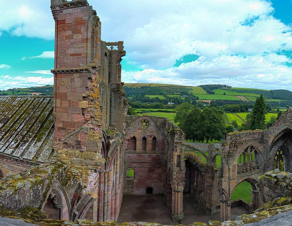 Melrose Abbey. Credit Steve Collis