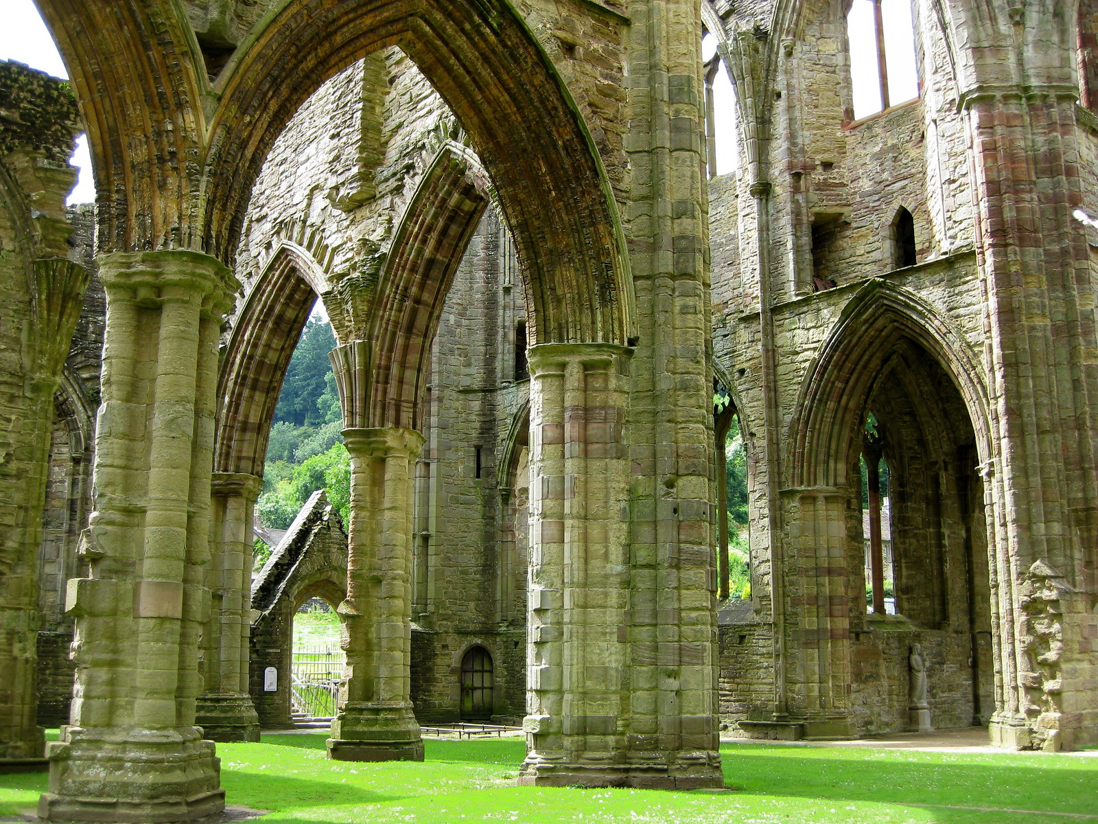 Tintern Abbey east end columns. Credit NotFromUtrecht