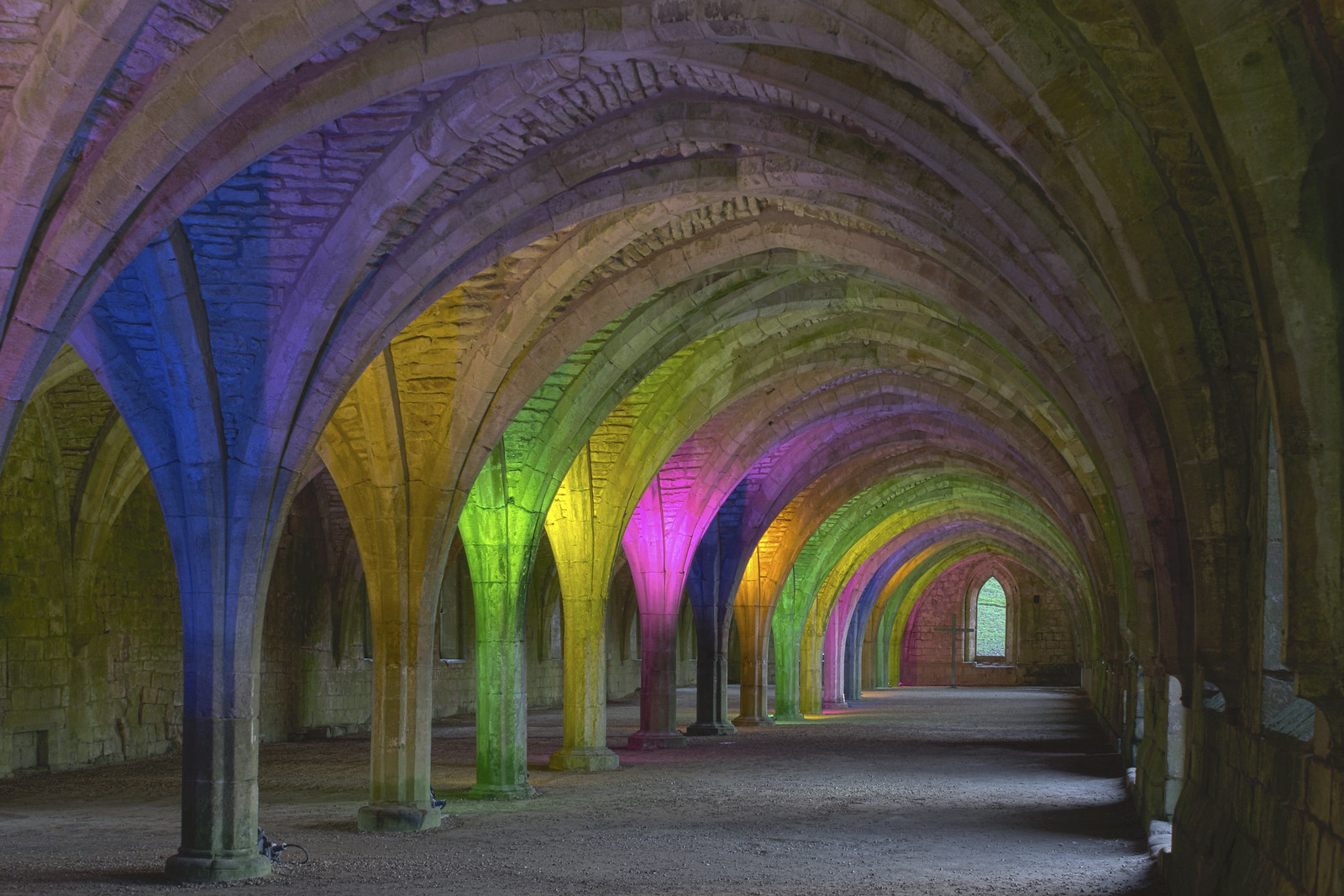 Fountains Abbey Monks' cellarium. Credit Katie Chan