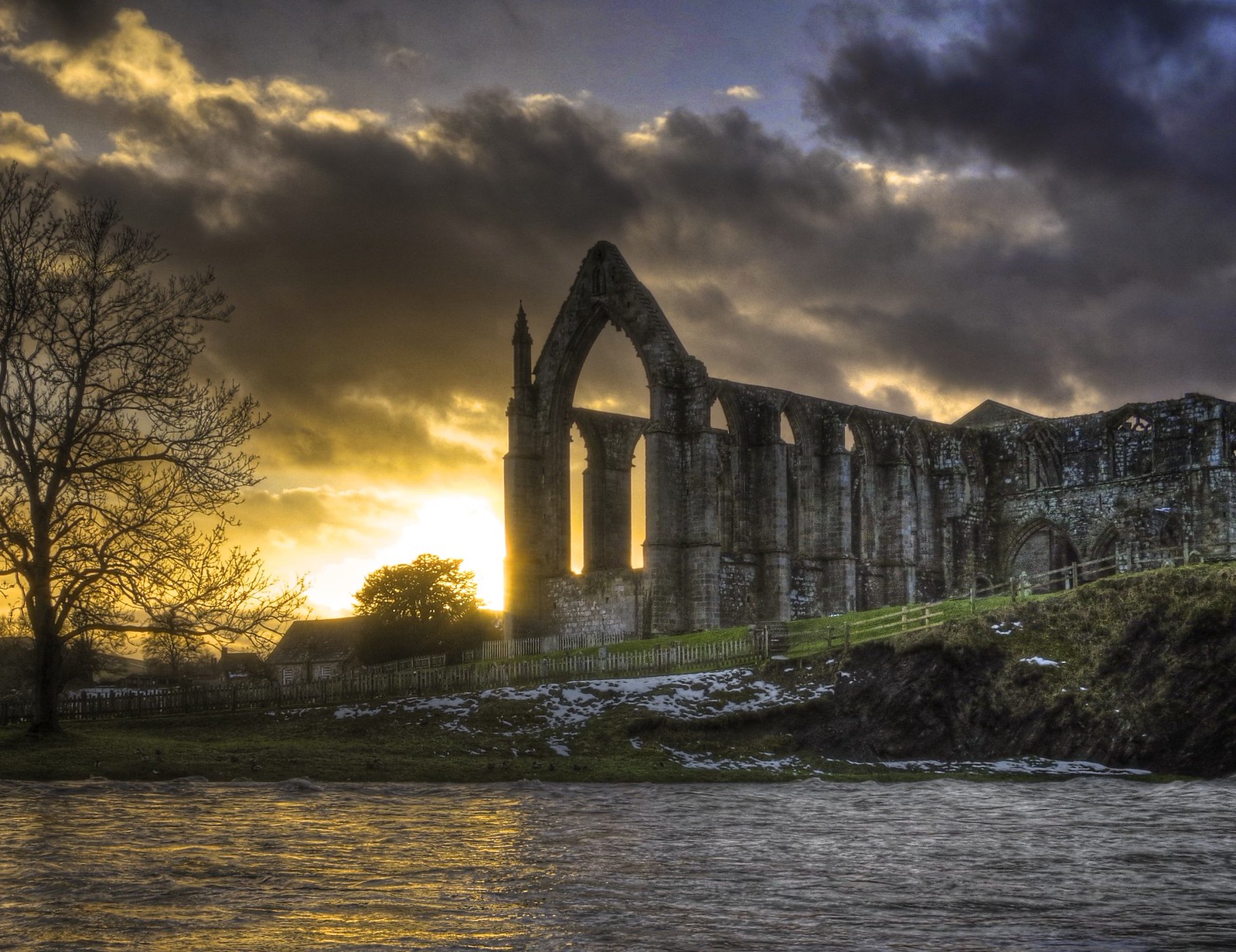 Bolton Abbey Sunset. Credit Matt Smith