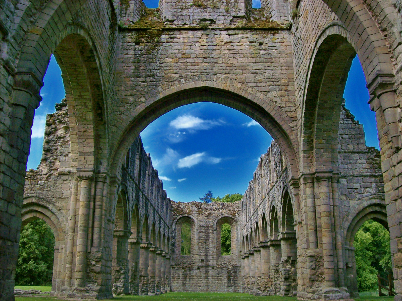The church, Buildwas Abbey, looking west. Credit Tony Grist