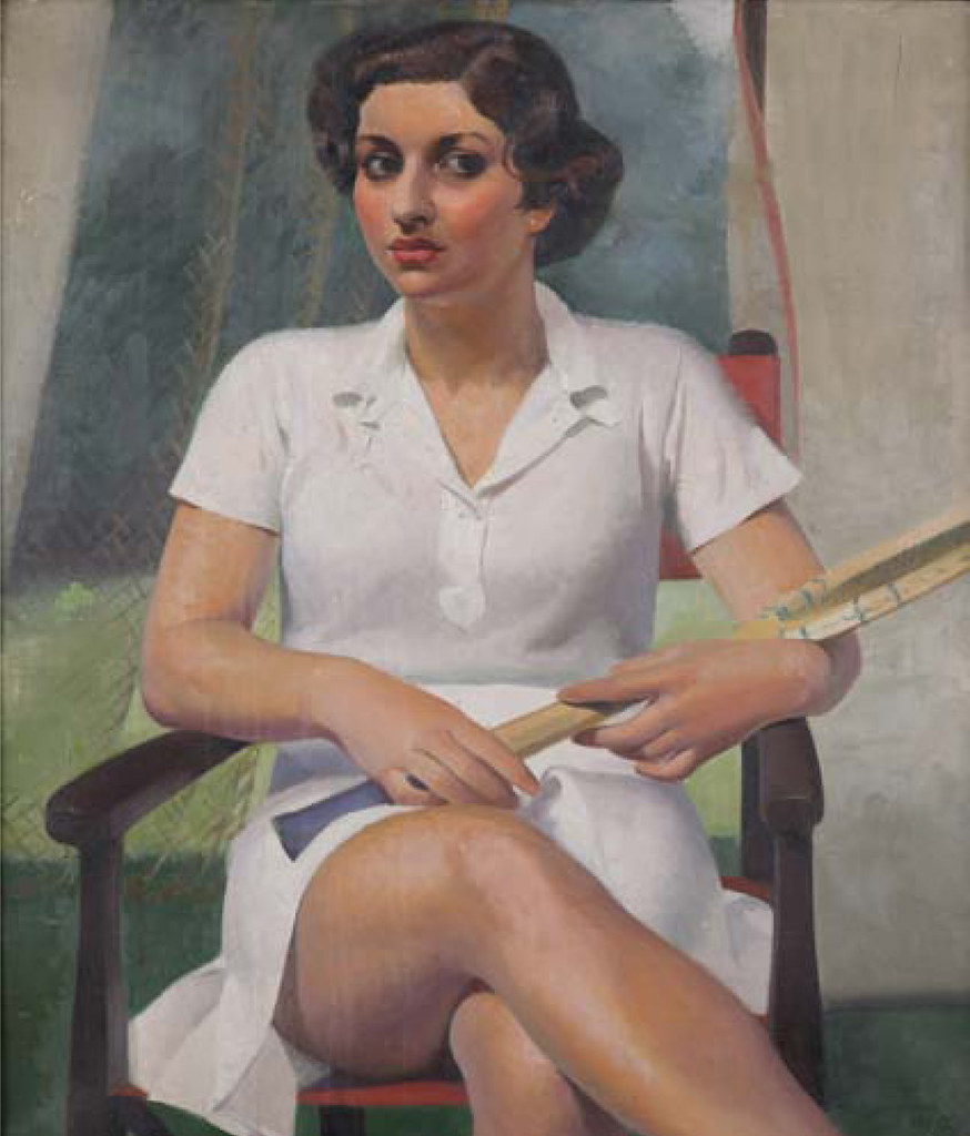The Tennis Player by Percy Shakespeare (English, 1906 - 1943)
