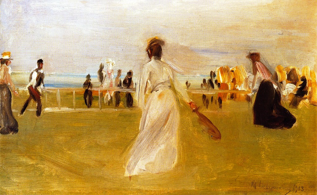 Tennis Game by the Sea by Max Liebermann - 1901