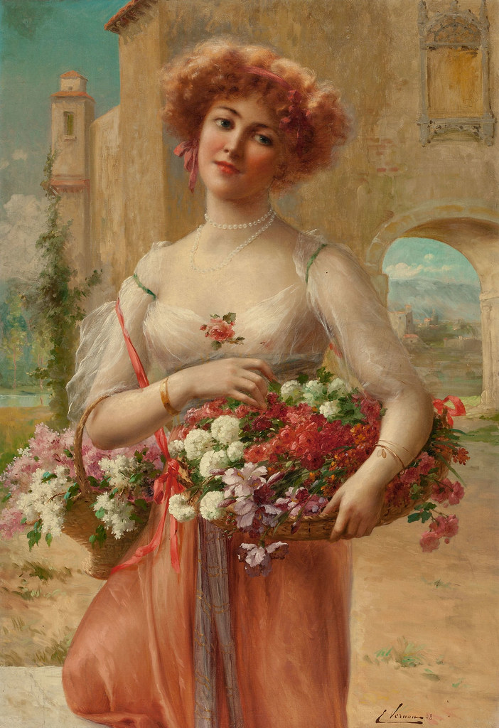 Roses by Emile Vernon - 1908