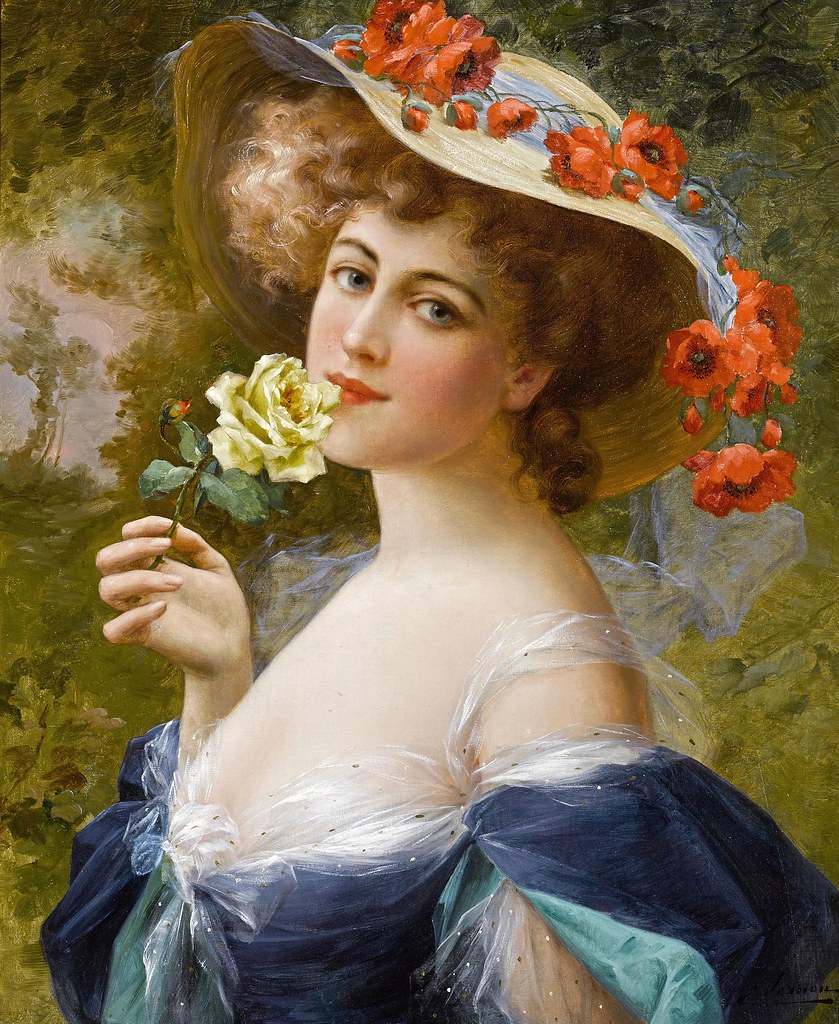 Portrait of a Lady by Emile Vernon - Date unknown