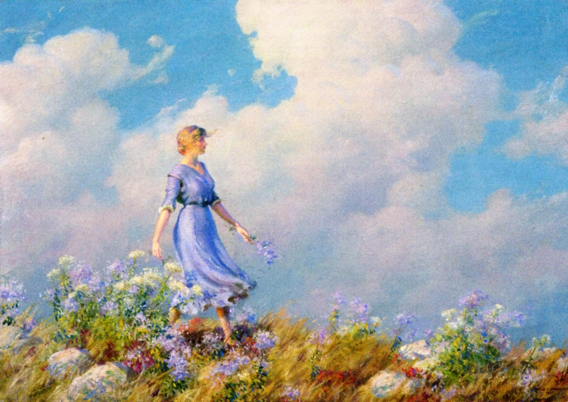 The Hilltop Walk by Charles Courtney Curran - 1927