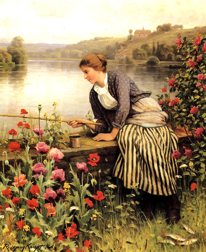Fishing by Daniel Ridgway Knight