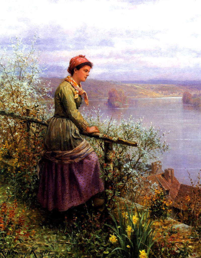 Contemplation by Daniel Ridgway Knight