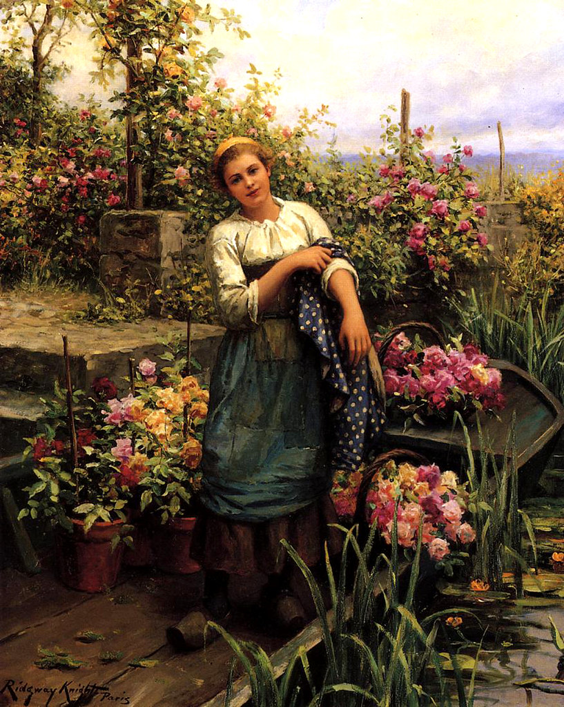 The Flower Boat by Daniel Ridgway Knight