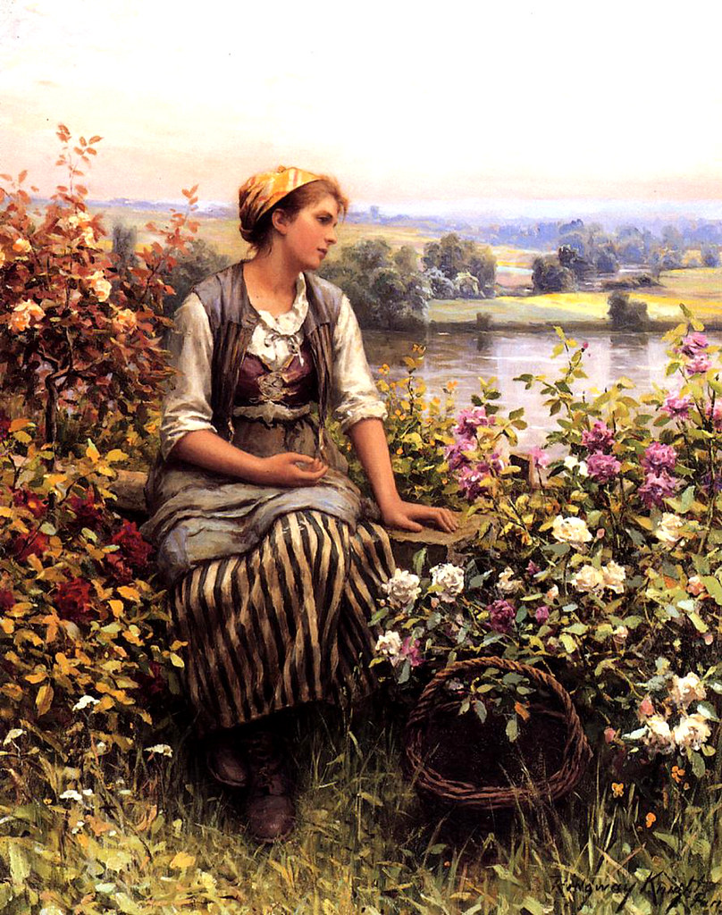 Daydreaming by Daniel Ridgway Knight