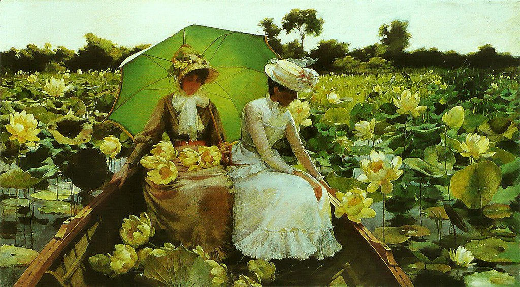 Lotus Lilies by Charles Courtney Curran - 1888