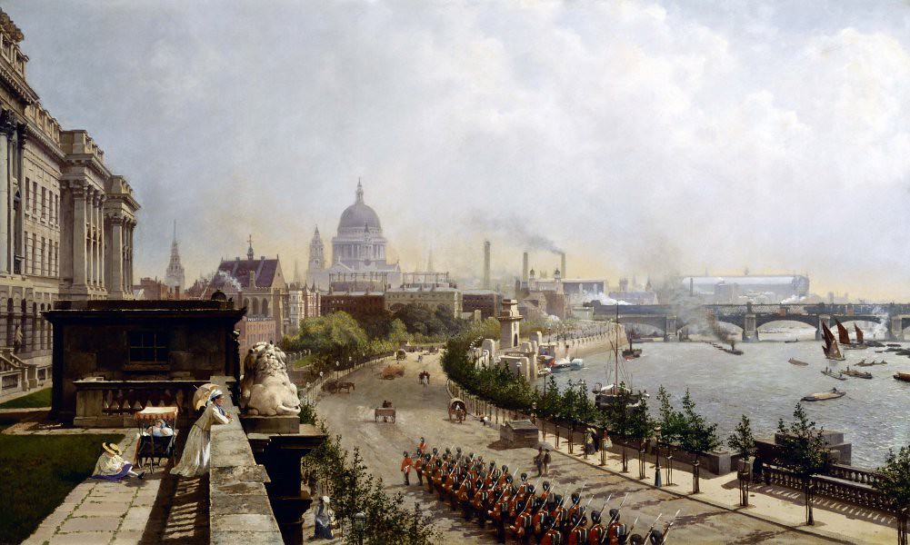 The Embankment by John O'Connor, 1874