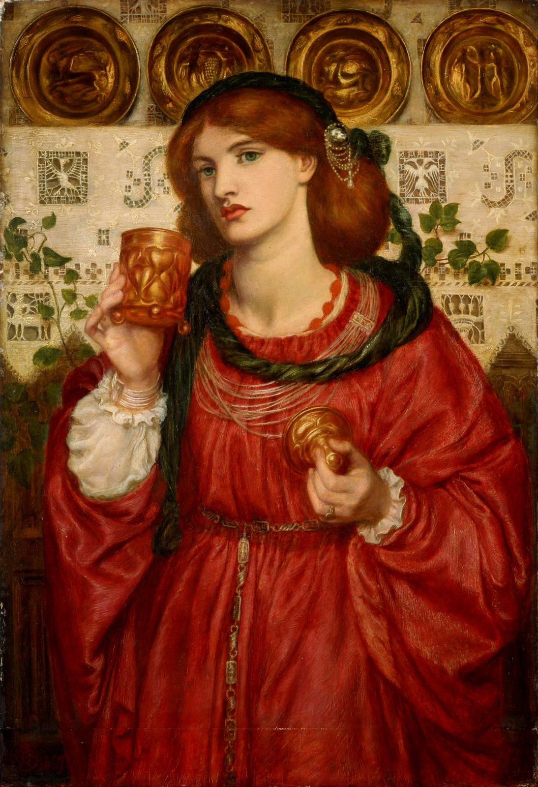 The Loving Cup by Dante Gabriel Rossetti, 1867