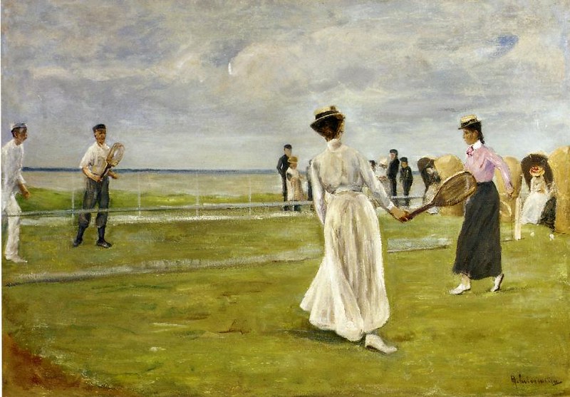 Tennis Game by the Sea by Max Liebermann - 1901