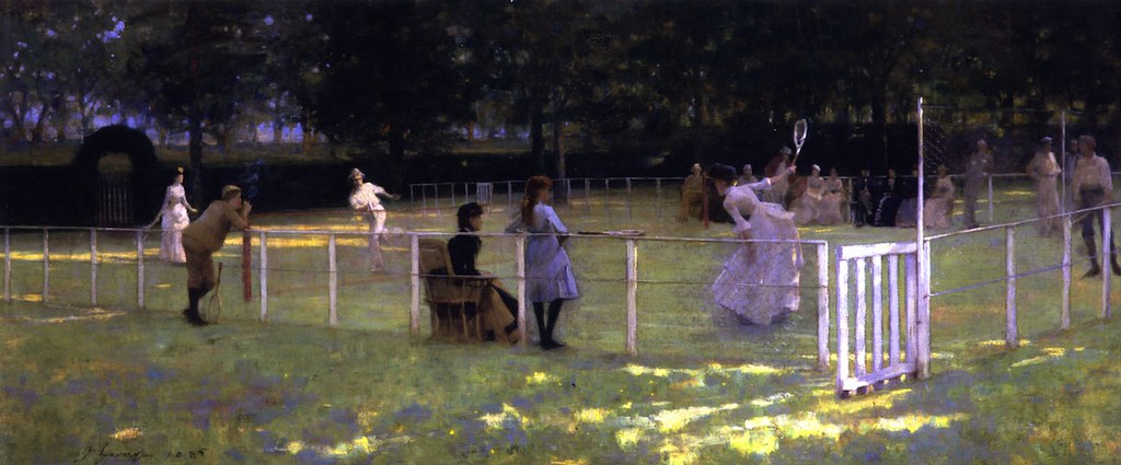 The Tennis Party by Sir John Lavery, R.A. - 1885