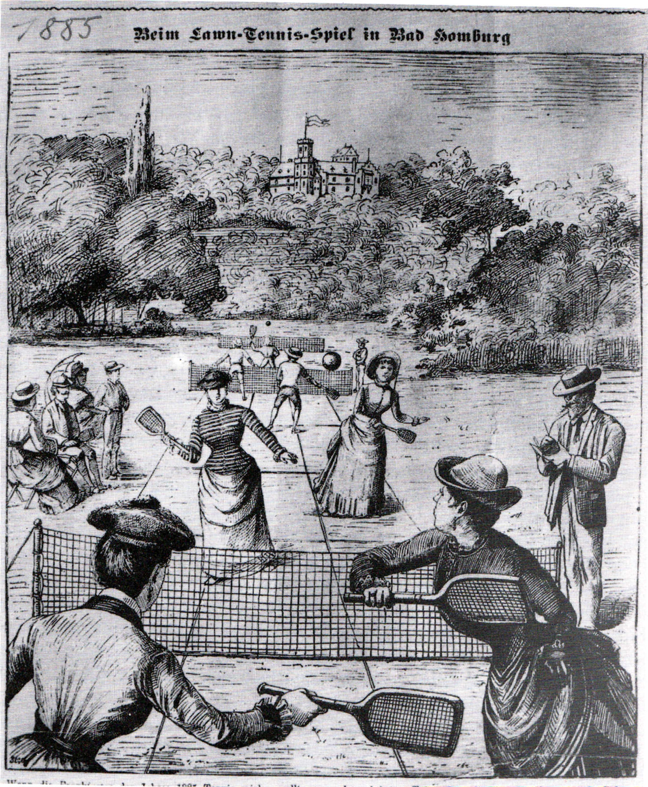 Lawn Tennis in Bad Homburg, Germany, 1885