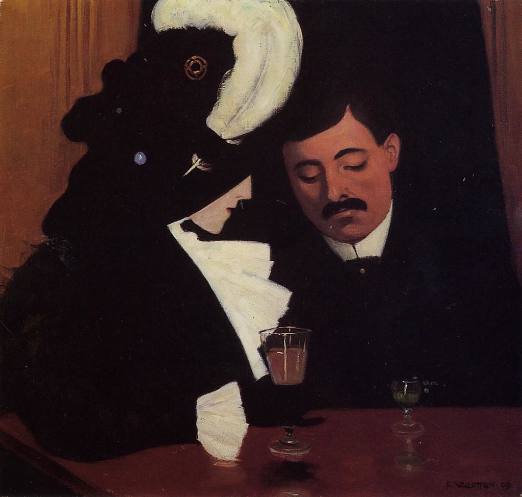 At the Cafe by Felix Vallotton - 1909