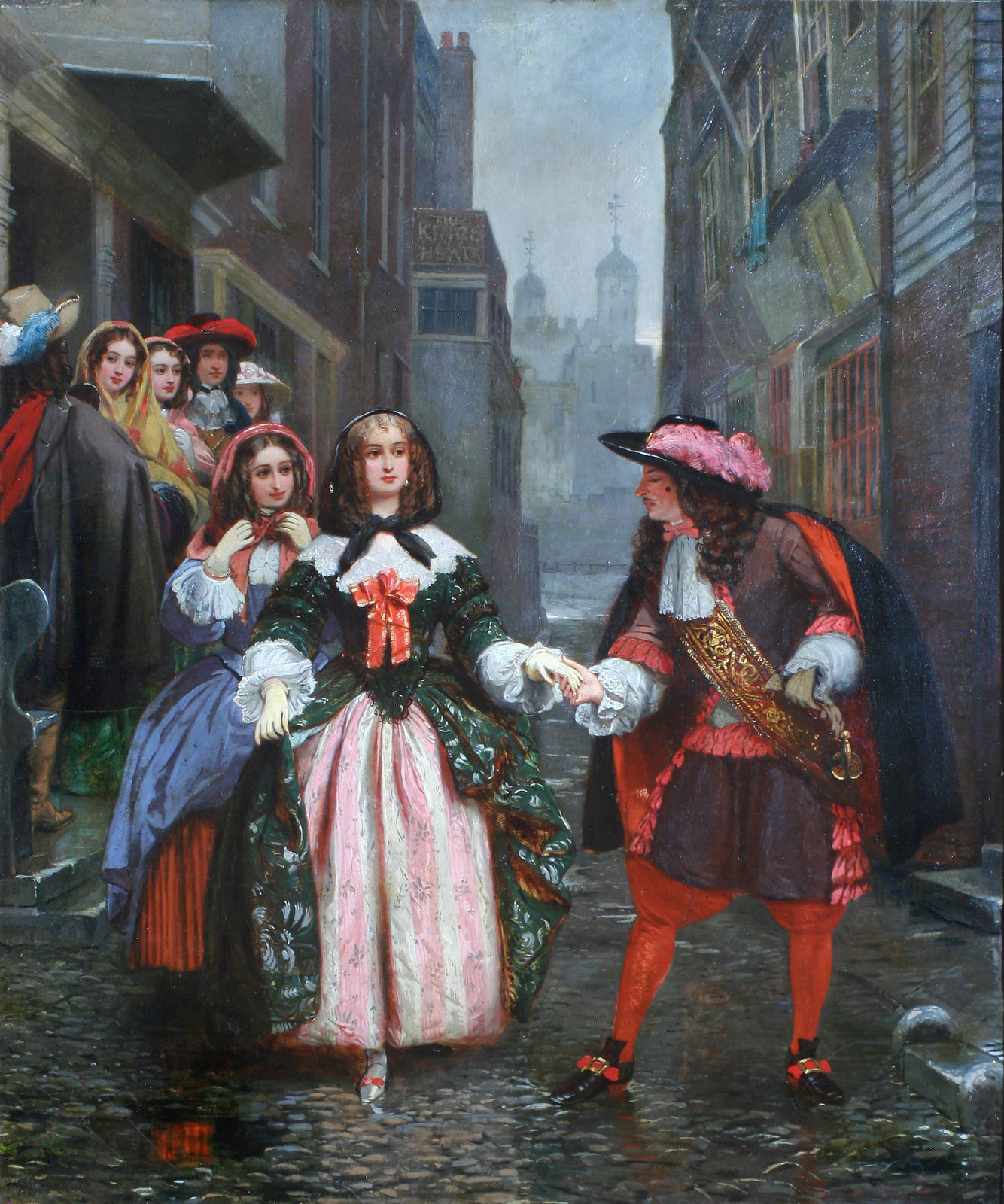 Pepys and Lady Batten by James Digman Wingfield, 1861