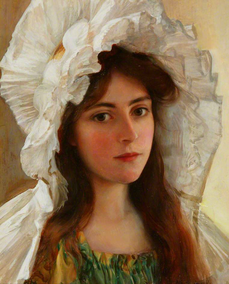 Head of a Girl by Albert Lynch