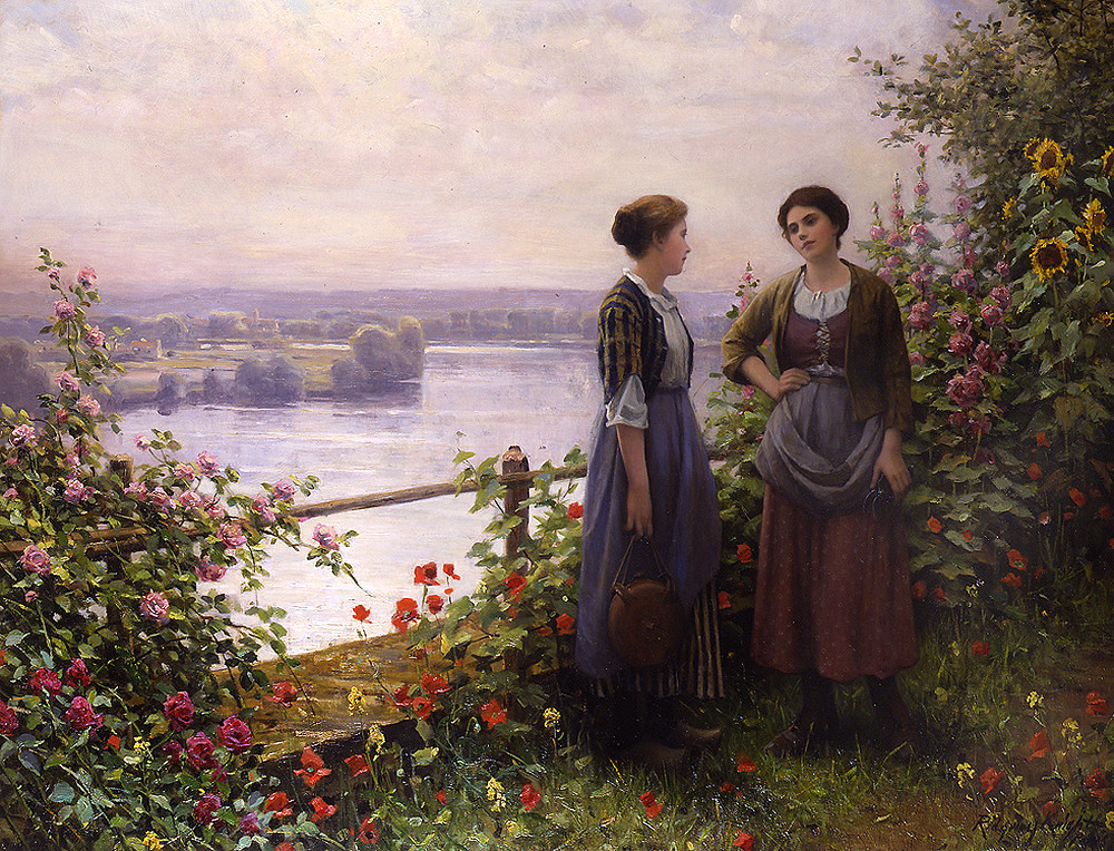 On the Terrace by Daniel Ridgway Knight