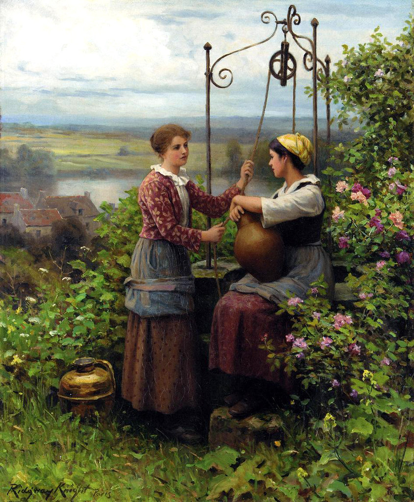 The Conversation by Daniel Ridgway Knight