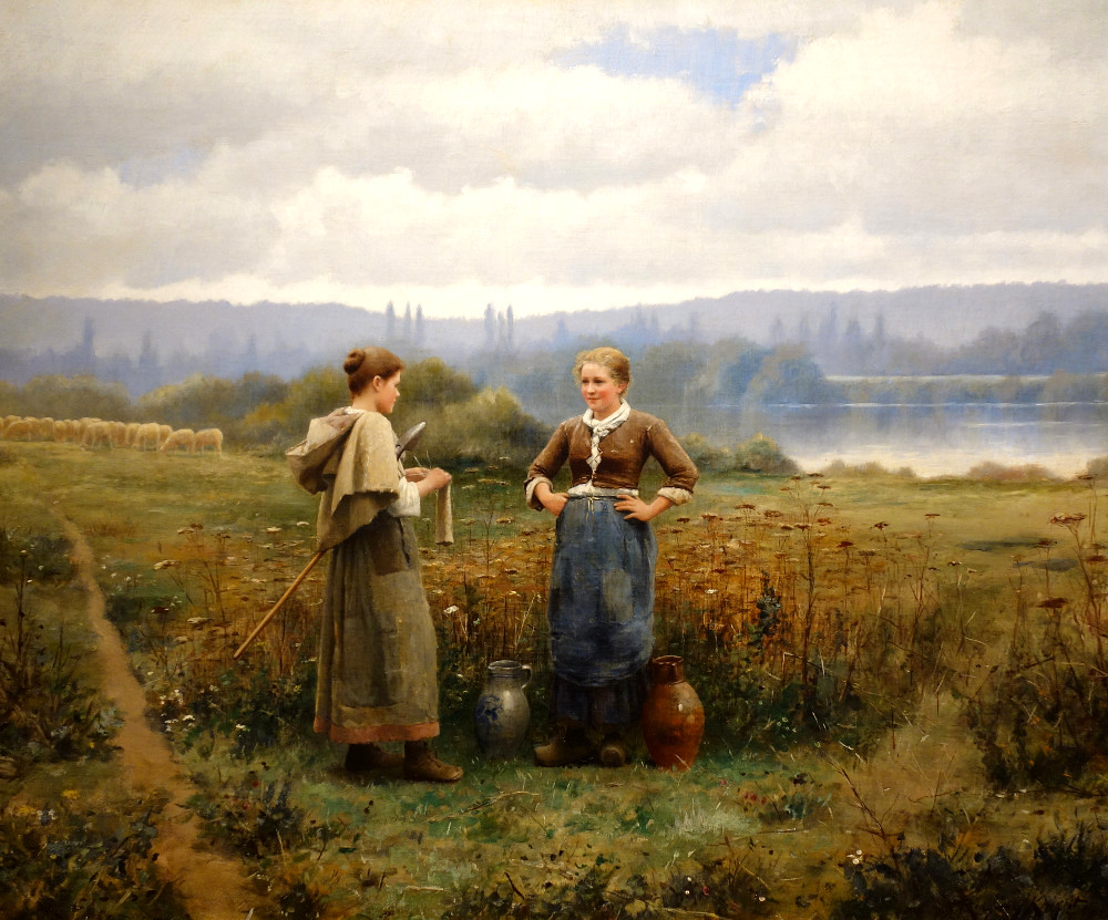 The Meeting by Daniel Ridgway Knight, c. 1888