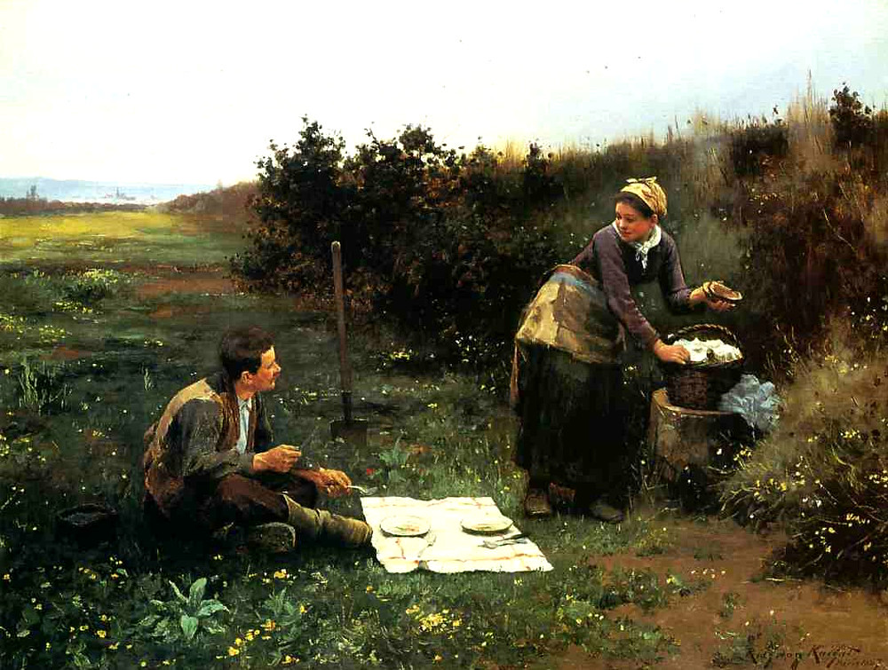 The Honeymoon Breakfast by Daniel Ridgway Knight