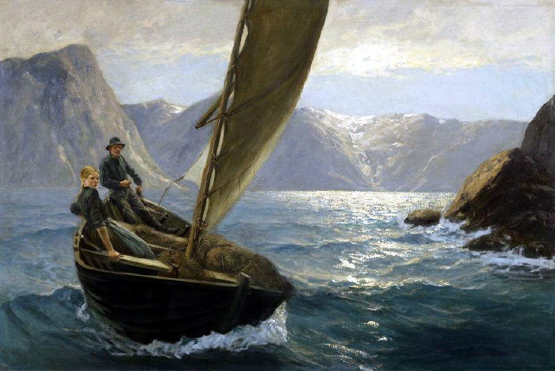 Crossing the Ford by Hans Dahl